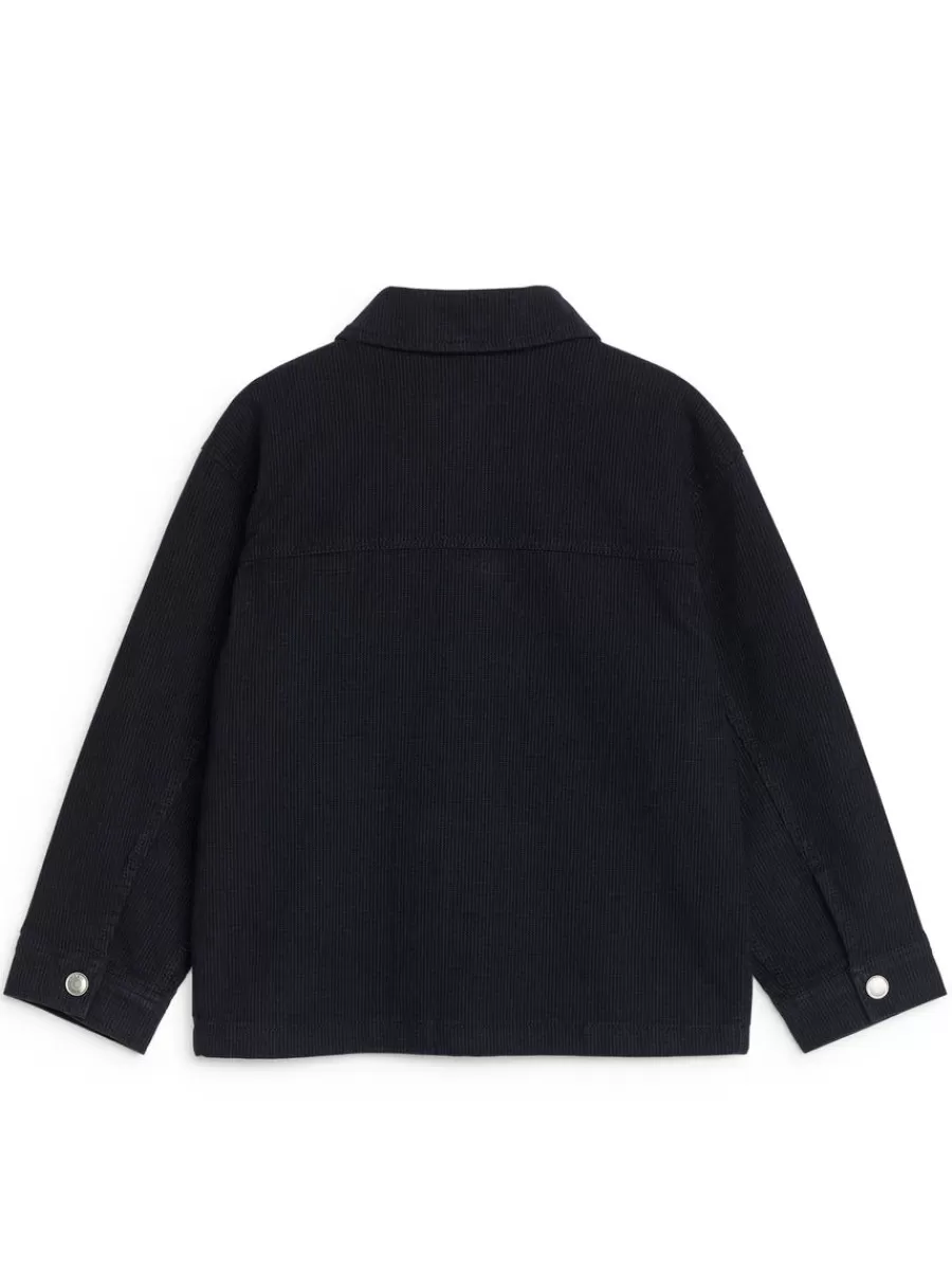 Hauts | Chemises-ARKET Surchemise à rayures hickory Bleu foncé/Rayures bleues