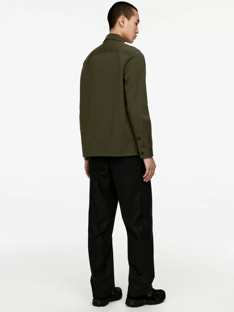 Chemises-ARKET Surchemise en sergé de coton Vert