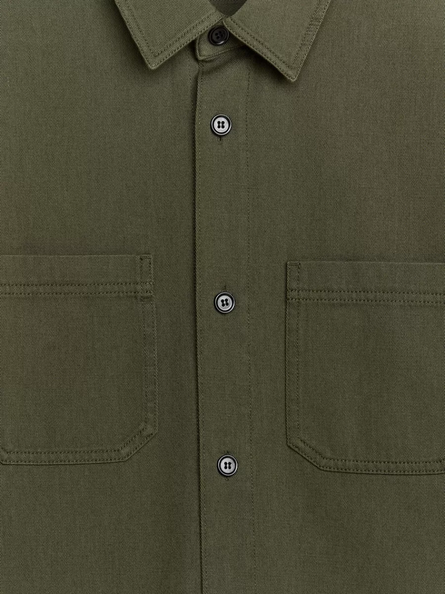 Chemises-ARKET Surchemise en sergé de coton Vert