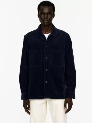 Chemises-ARKET Surchemise en velours côtelé Bleu foncé