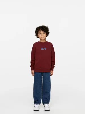 Hauts | Sweats-ARKET Sweat brodé Bordeaux/Monstres