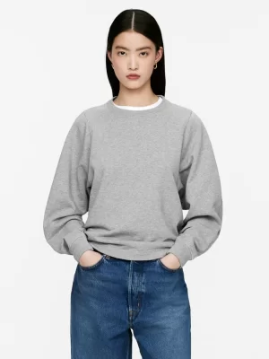 Sweats Et Pulls À Capuche-ARKET Sweat cocon en coton gris