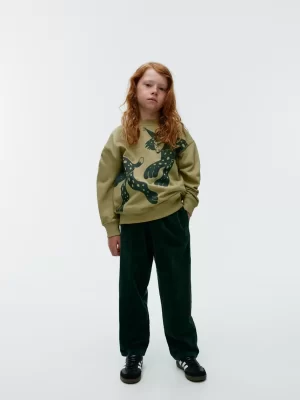 Hauts | Sweats-ARKET Sweat décontracté Vert kaki/Lynx