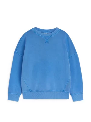 Hauts | Sweats-ARKET Sweat décontracté en coton Bleu vif