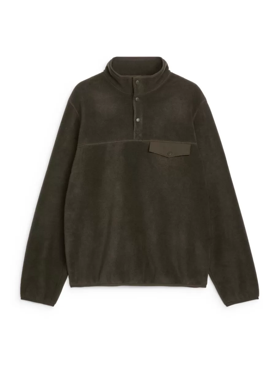 Vêtements De Sport | Sweats Et Pulls À Capuche-ARKET Sweat en molleton Taupe foncé