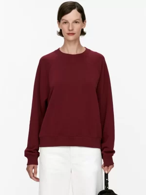 Vêtements De Sport | Sweats Et Pulls À Capuche-ARKET Sweat en tissu éponge doux Bordeaux