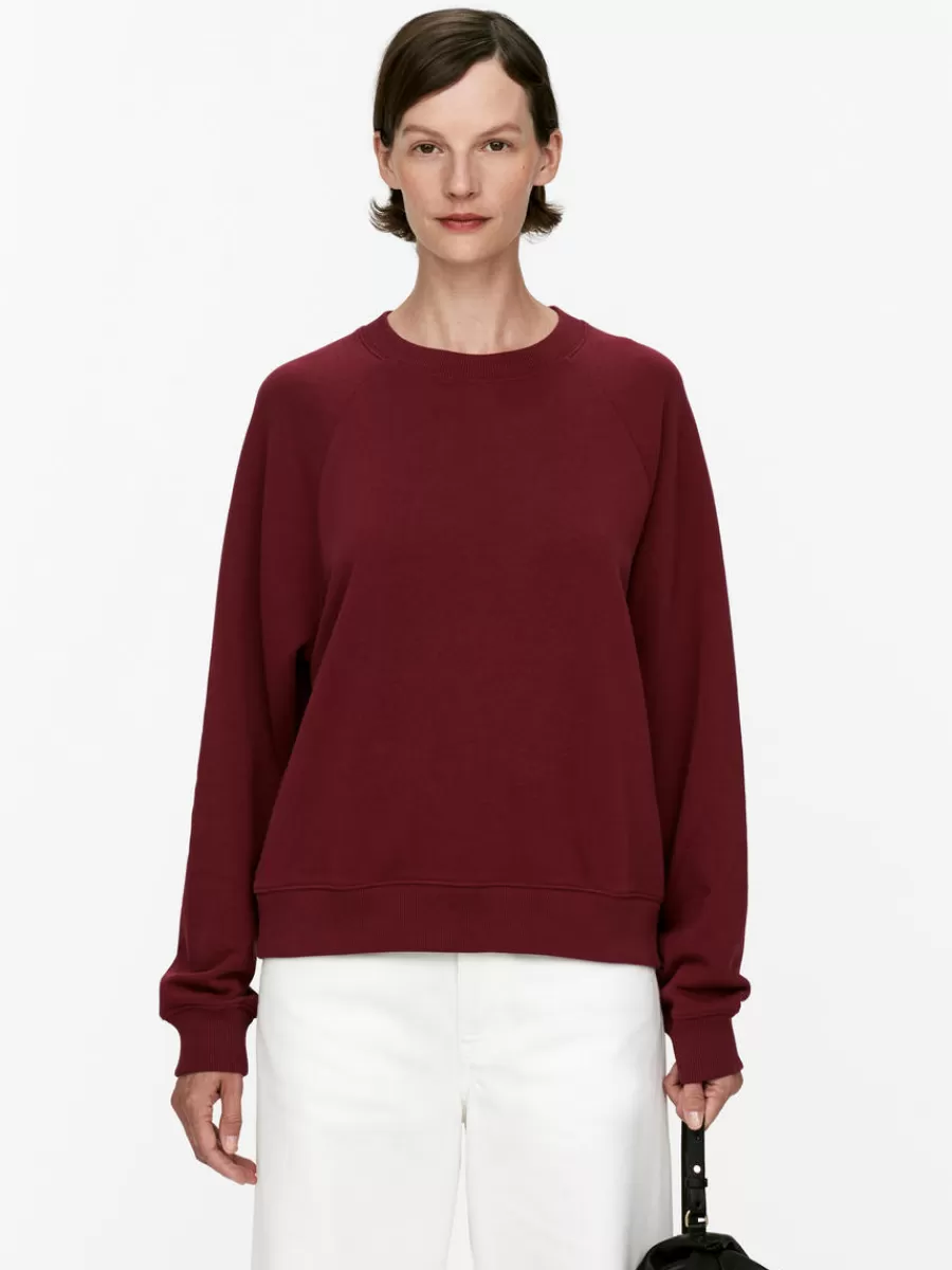 Vêtements De Sport | Sweats Et Pulls À Capuche-ARKET Sweat en tissu éponge doux Bordeaux