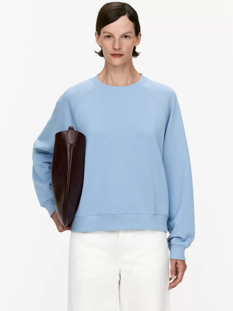 Vêtements De Sport | Sweats Et Pulls À Capuche-ARKET Sweat en tissu éponge doux Bleu ciel