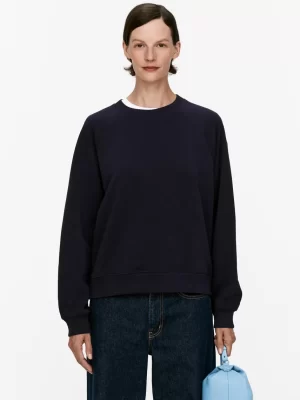 Vêtements De Sport | Sweats Et Pulls À Capuche-ARKET Sweat en tissu éponge doux Bleu foncé