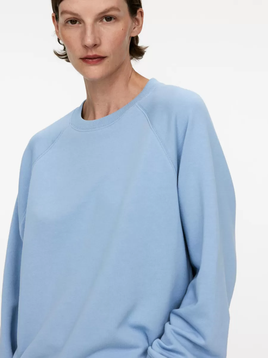 Vêtements De Sport | Sweats Et Pulls À Capuche-ARKET Sweat en tissu éponge doux Bleu ciel
