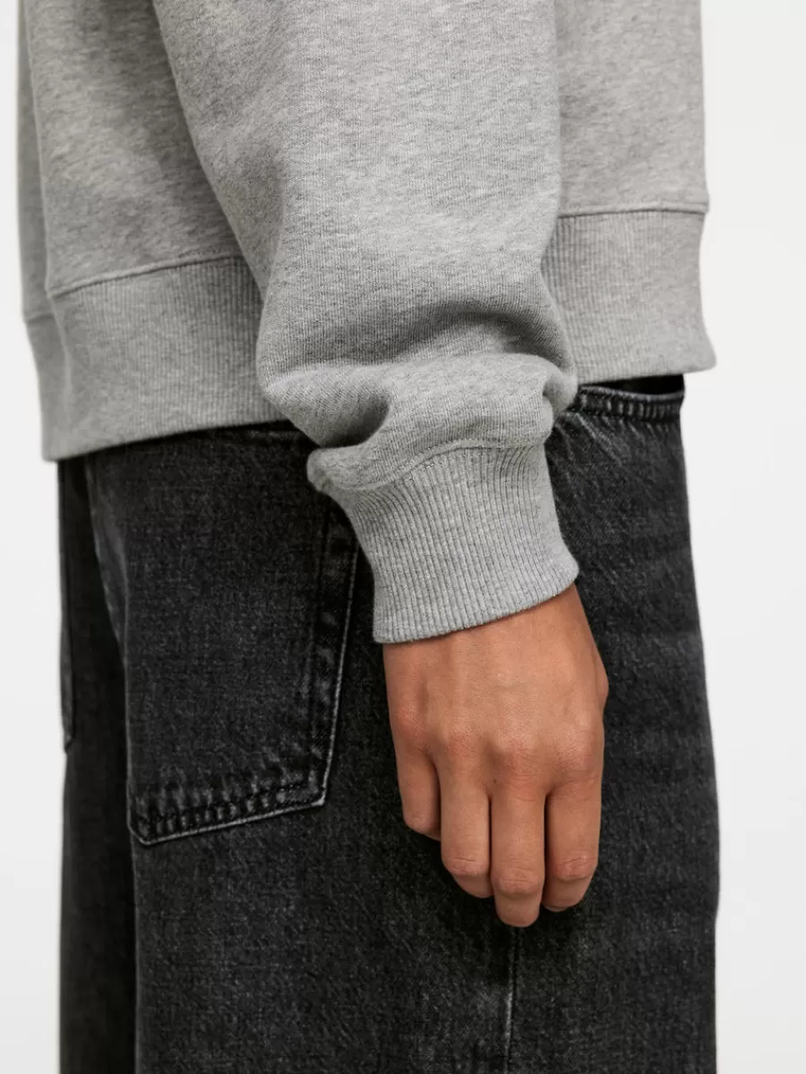 Vêtements De Sport | Sweats Et Pulls À Capuche-ARKET Sweat en tissu éponge doux Gris chiné