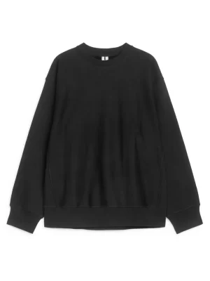 Sweats Et Pulls À Capuche-ARKET Sweat épais décontracté Noir