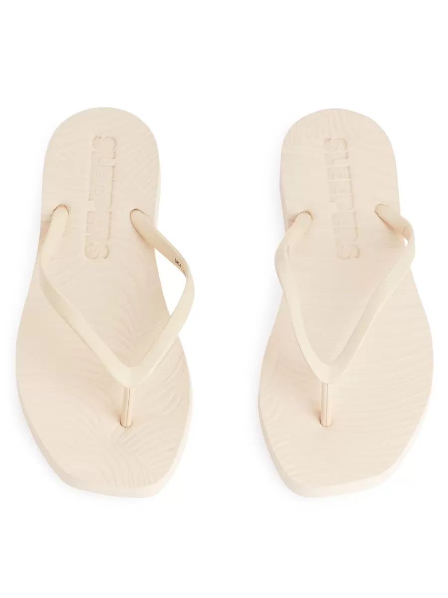 Toutes Les Chaussures | Maillots De Bain-ARKET Tongs Sleepers Tapered Beige clair