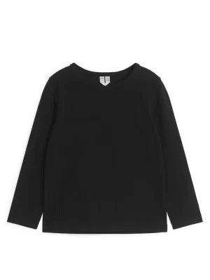 Hauts | Hauts-ARKET Top côtelé Noir