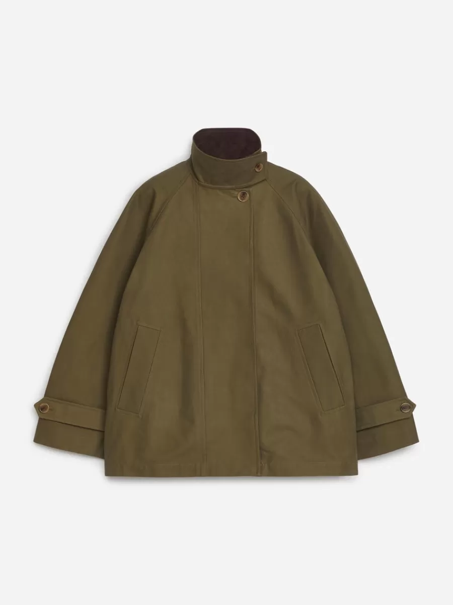 Manteaux Et Vestes-ARKET Trench court Vert kaki