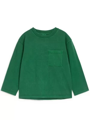 Hauts | T-Shirts-ARKET T-shirt à manches longues Vert