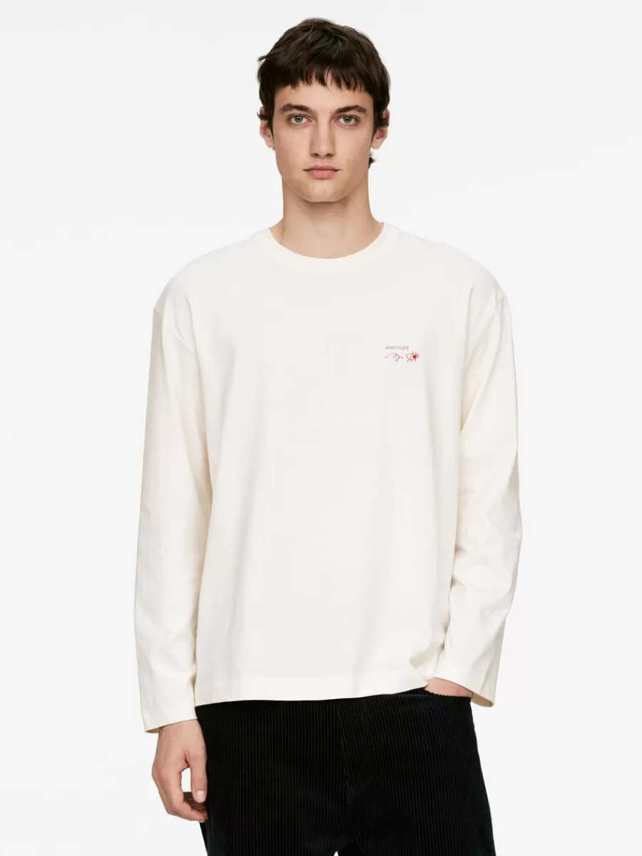 T-Shirts-ARKET T-shirt à manches longues CAFÉ Blanc