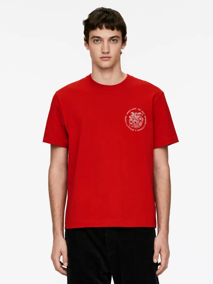T-Shirts-ARKET T-shirt à manches longues CAFÉ Rouge