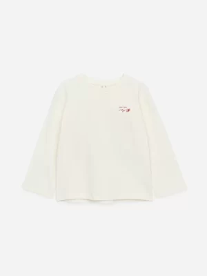 Hauts | Hauts-ARKET T-shirt à manches longues CAFÉ Blanc cassé/Rouge