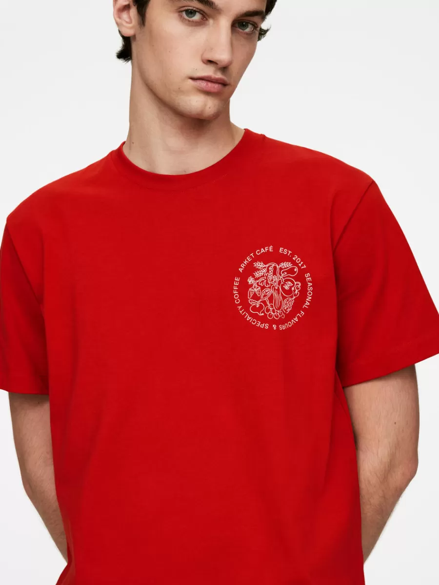 T-Shirts-ARKET T-shirt à manches longues CAFÉ Rouge