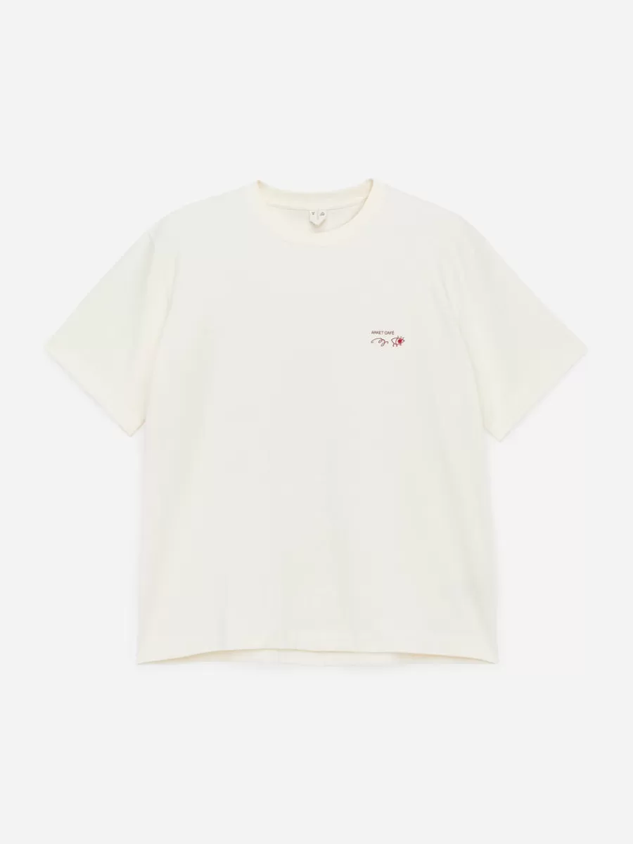 T-Shirts-ARKET T-shirt à manches longues CAFÉ Blanc