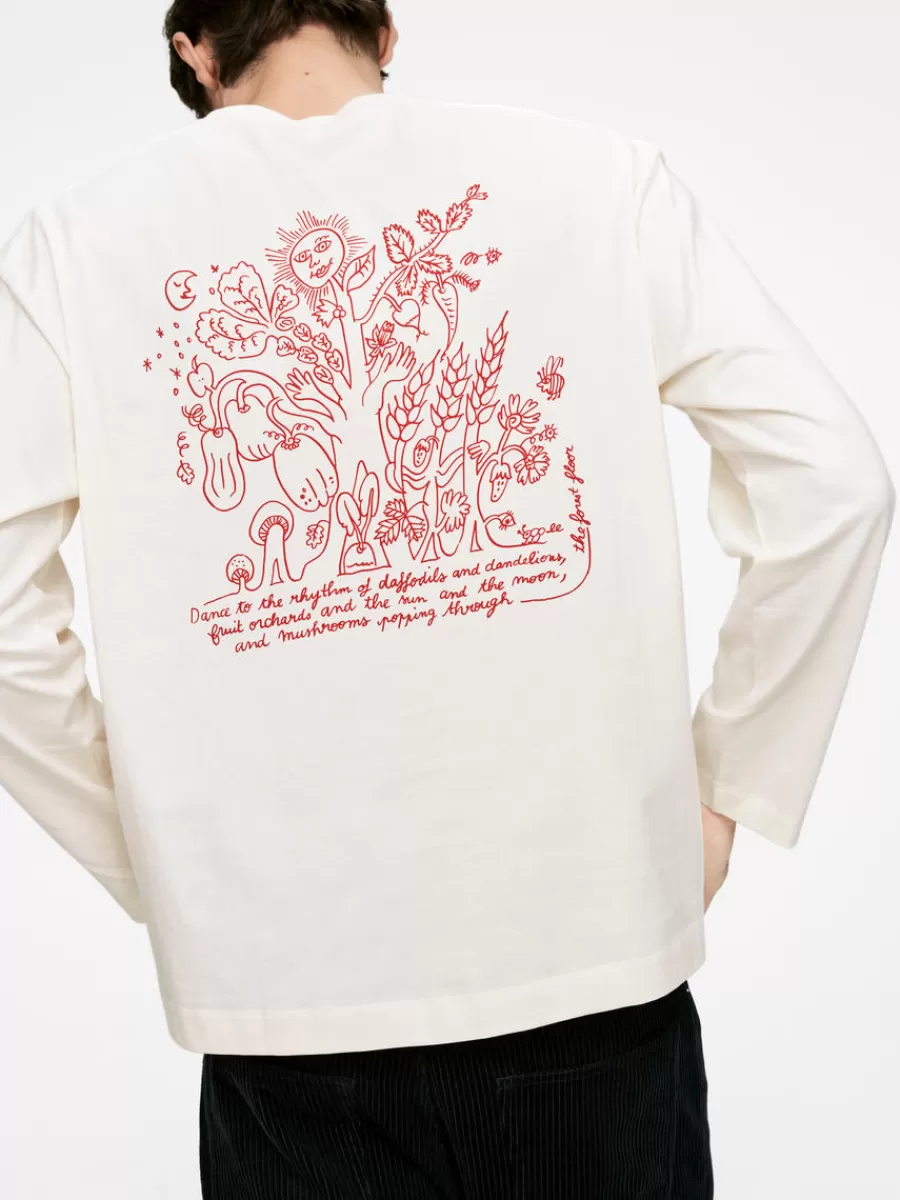 T-Shirts-ARKET T-shirt à manches longues CAFÉ Blanc