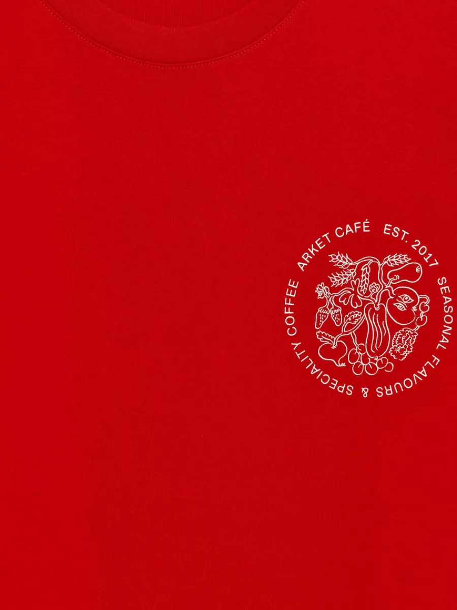 T-Shirts-ARKET T-shirt à manches longues CAFÉ Rouge