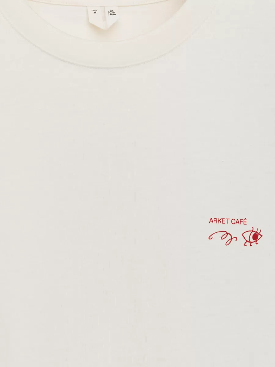 T-Shirts-ARKET T-shirt à manches longues CAFÉ Blanc
