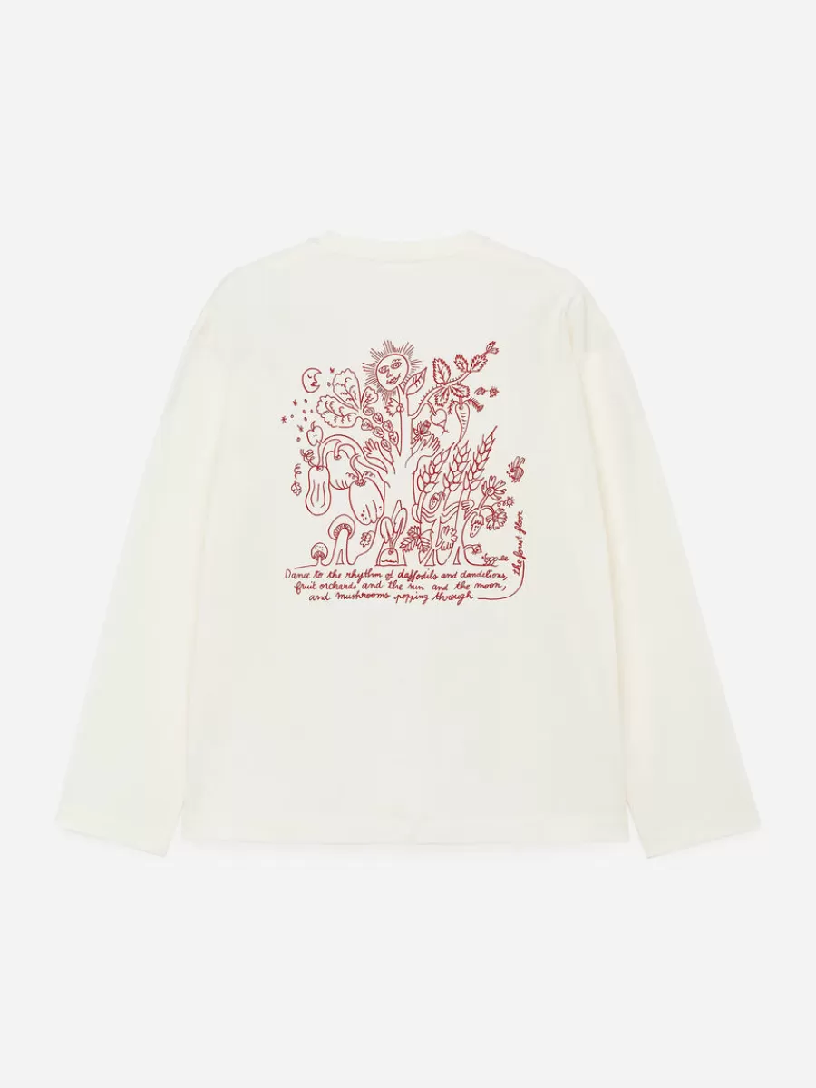 T-Shirts-ARKET T-shirt à manches longues CAFÉ Blanc