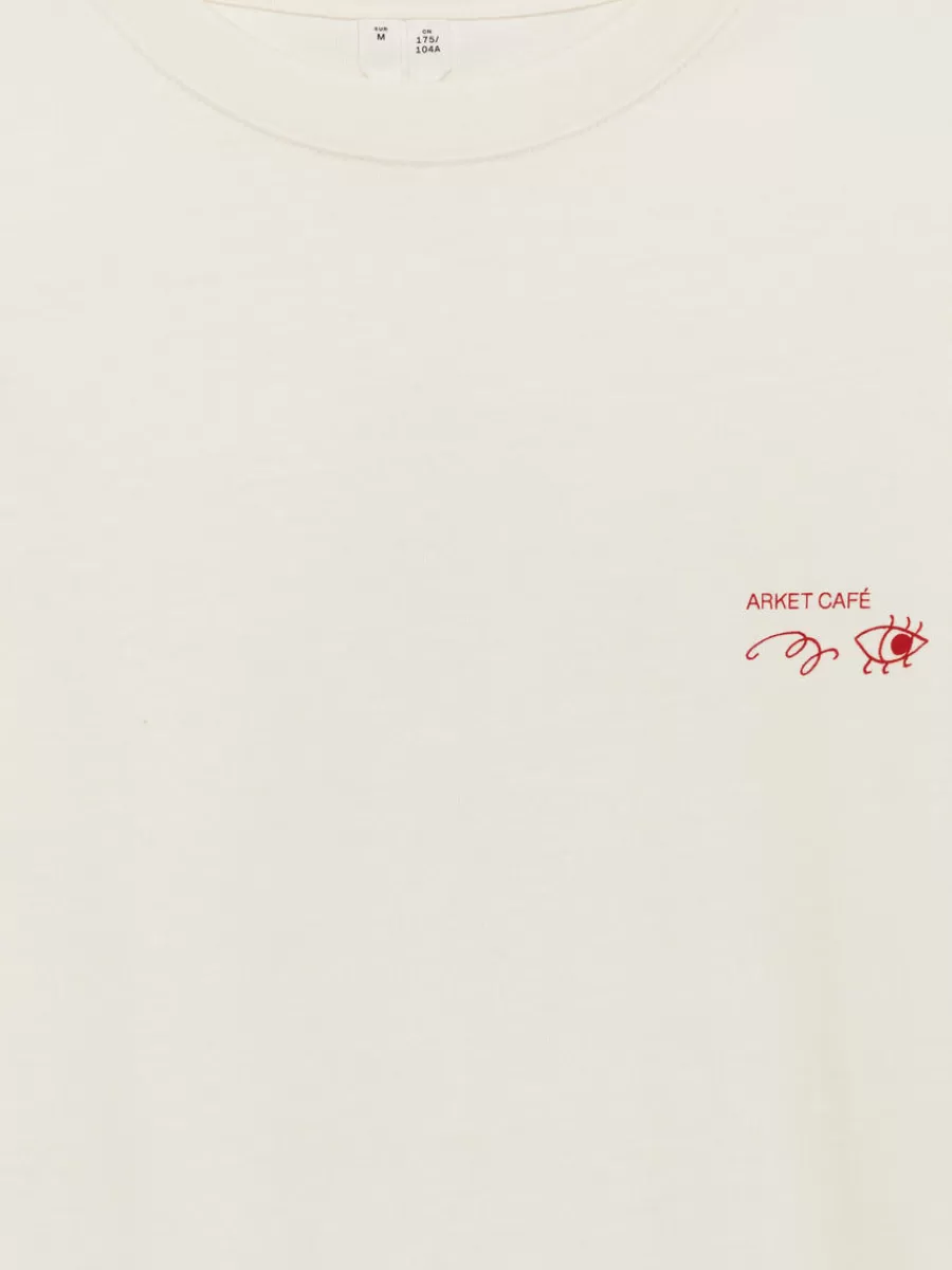 T-Shirts-ARKET T-shirt à manches longues CAFÉ Blanc