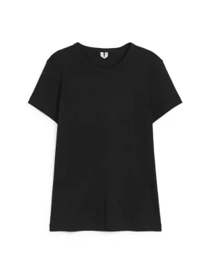 T-Shirts-ARKET T-shirt ajusté Noir
