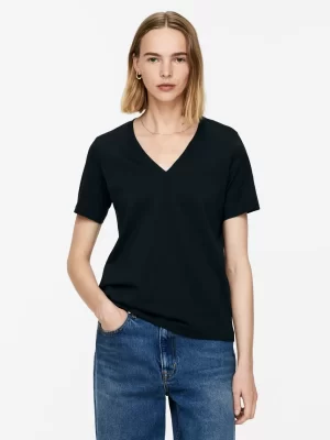 T-Shirts-ARKET T-shirt avec encolure en V Bleu foncé