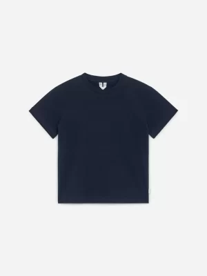 Hauts | T-Shirts-ARKET T-shirt col rond Bleu foncé