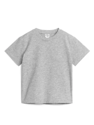 Hauts | Hauts-ARKET T-shirt col rond Gris chiné