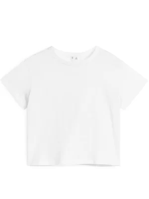 Hauts | T-Shirts-ARKET T-shirt col rond Blanc