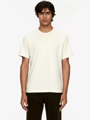 T-Shirts-ARKET T-shirt d'épaisseur moyenne Blanc cassé
