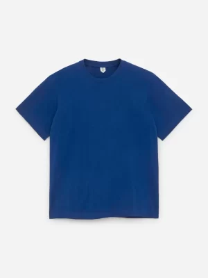 T-Shirts-ARKET T-shirt d'épaisseur moyenne Bleu foncé