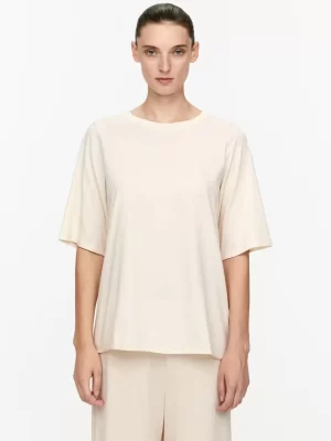 Tenues Décontractées | T-Shirts-ARKET T-shirt en coton drapé Blanc cassé