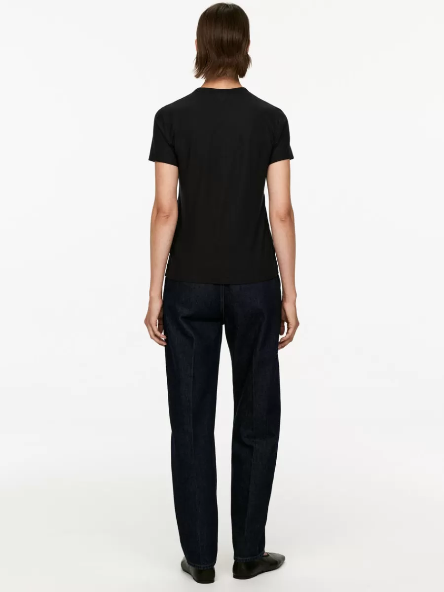 T-Shirts-ARKET T-shirt en crêpe Noir