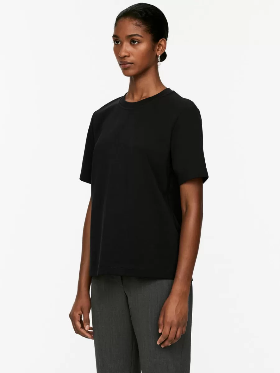 T-Shirts-ARKET T-shirt en interlock PEARL Noir