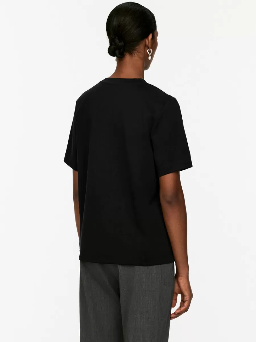 T-Shirts-ARKET T-shirt en interlock PEARL Noir