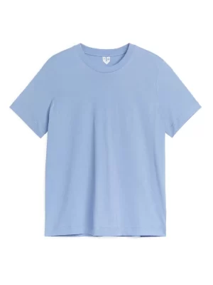 T-Shirts-ARKET T-shirt en tissu léger LILY Bleu ciel