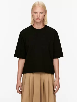 T-Shirts-ARKET T-shirt en tissu lourd ALBA Noir