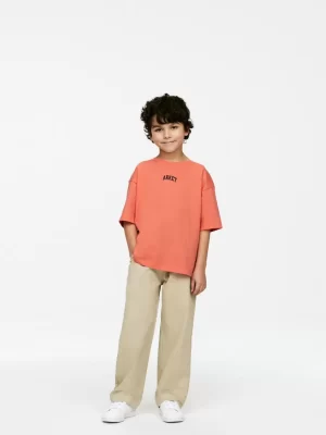 Hauts | T-Shirts-ARKET T-shirt imprimé Orange