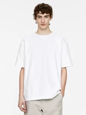 T-Shirts-ARKET T-shirt interlock Blanc