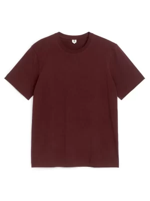 T-Shirts-ARKET T-shirt léger Rouge foncé
