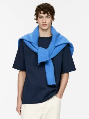 T-Shirts-ARKET T-shirt épais Bleu foncé