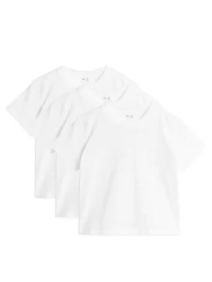 Hauts | Hauts-ARKET T-shirts ras-du-cou Lot de 3 Blanc