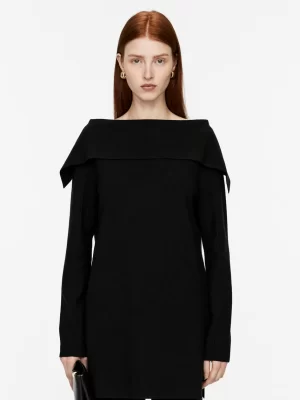 Robes-ARKET Tunique avec col replié Noir