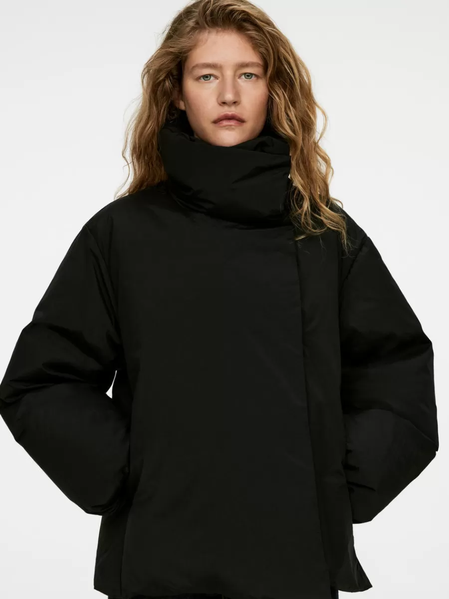 Manteaux Et Vestes-ARKET Veste à col montant Upcycled Down Noir